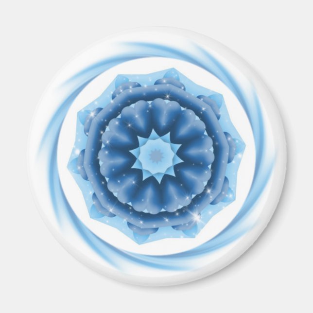 Íman Estrela Azul c/Corações (Frente)