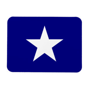 Íman Estrela Bonnie do branco da bandeira azul