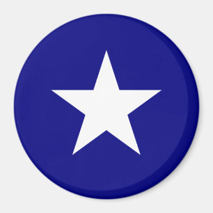 Íman Estrela Bonnie do branco da bandeira azul