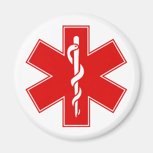 Íman Estrela branca amarelo alaranjado vermelha do EMS