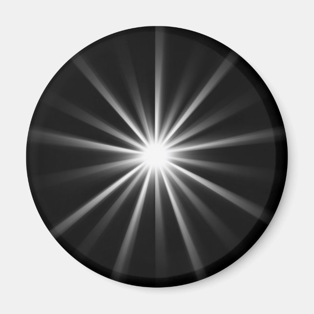 Íman estrela brilhante no espaço escuro (Frente)