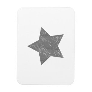 Íman Estrela Cinza Angustiada Vintage Estrela