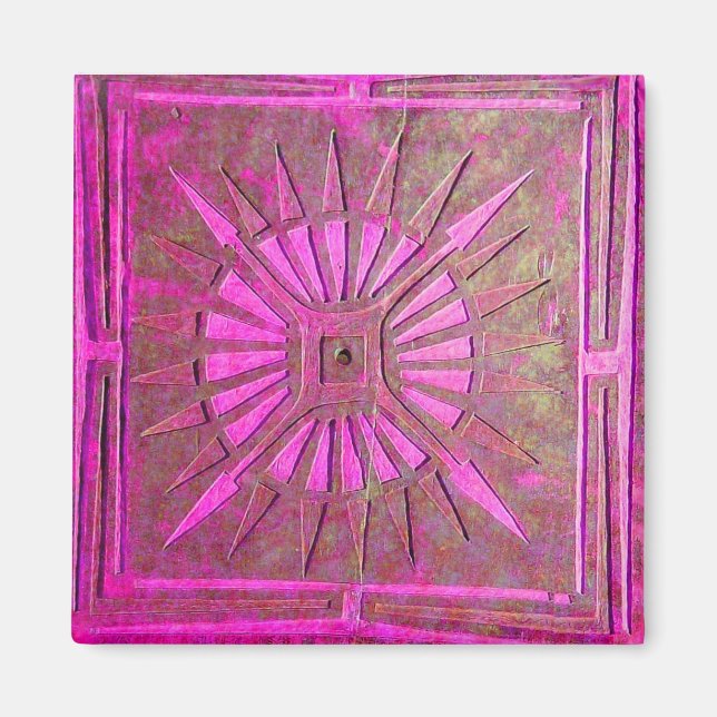 Íman ESTRELA DA MANHÃ, violeta rosa (Frente)