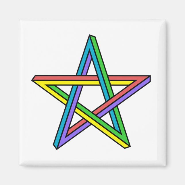Íman Estrela de ilusão óptica (Frente)