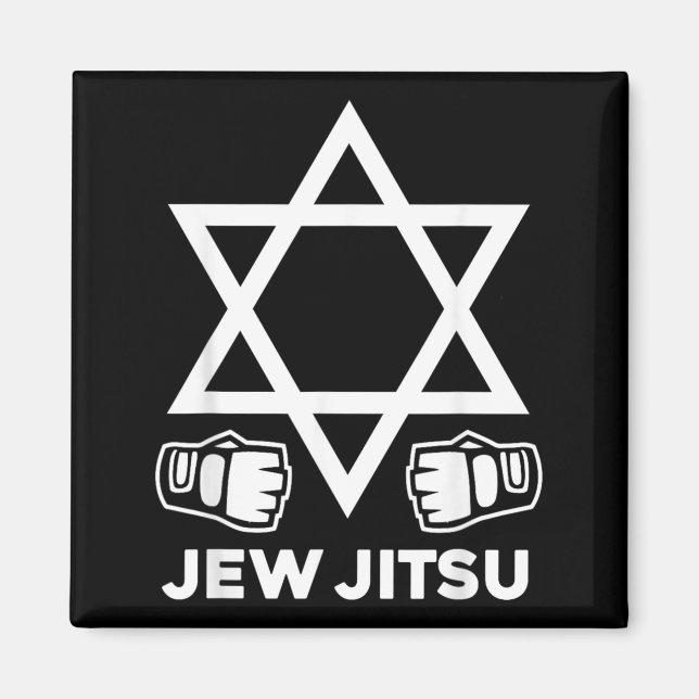 Íman Estrela de Jiu Jitsu David Lutador Judaico Diverti (Frente)