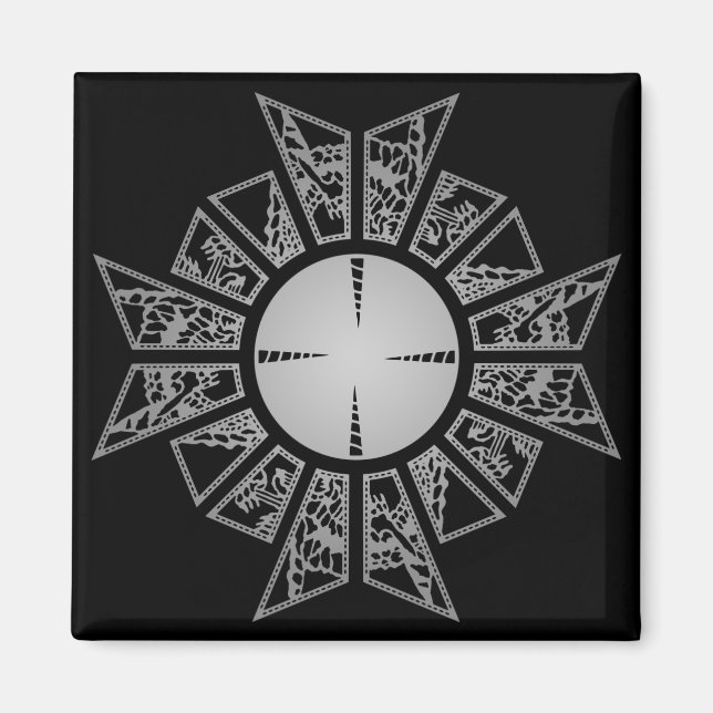 Íman Estrela de laço prata (Frente)