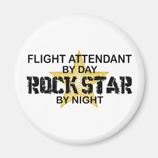 Íman Estrela de Rock Atendedor de Voo (Frente)