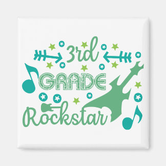 Íman estrela de rock do 3º ano
