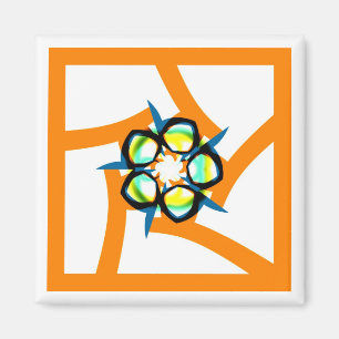 Íman Estrela de Verão - Laranja