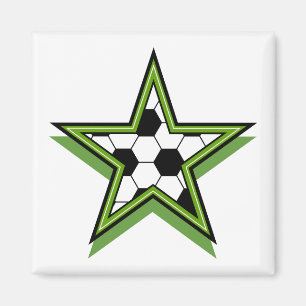Íman estrela do futebol verde