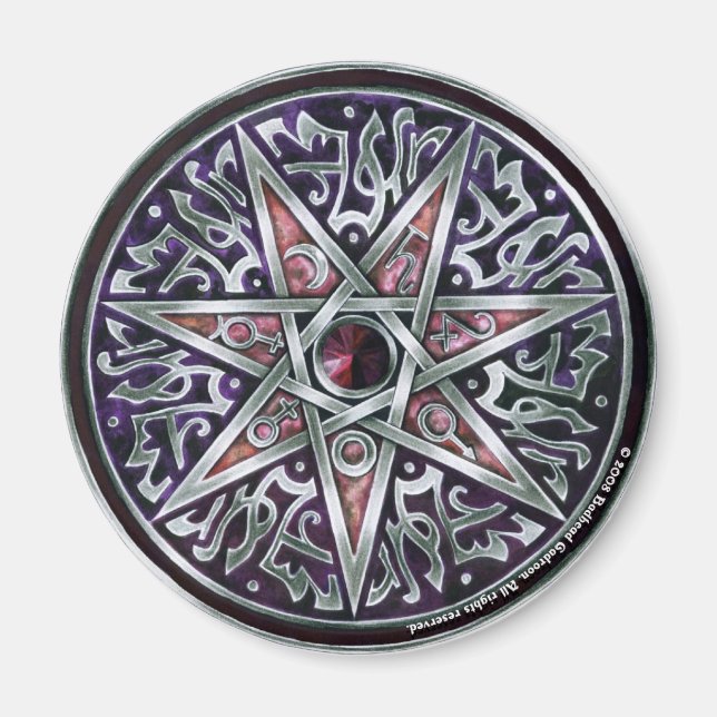 Íman Estrela do Magnete Redondo de Fey (Frente)