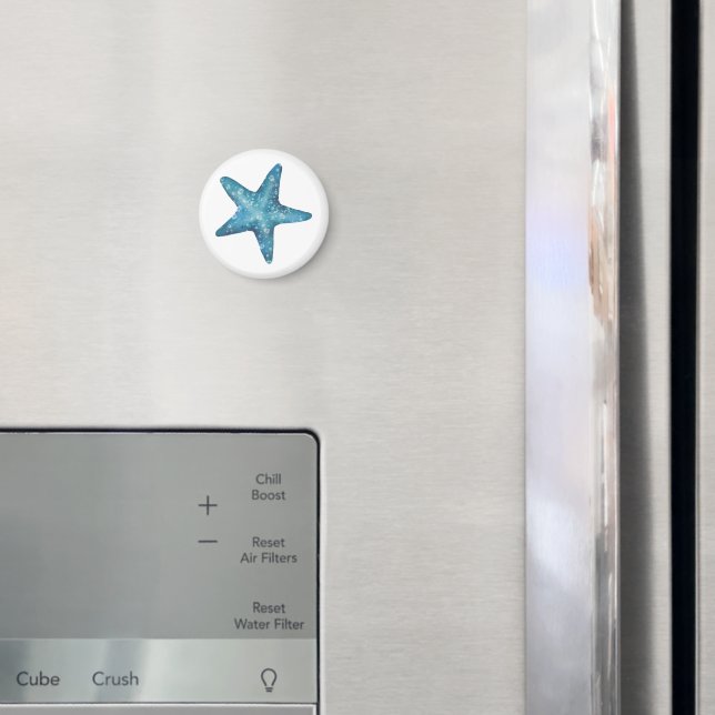 Íman Estrela-do-mar Azul Aquarela Náutica (In Situ (Fridge))