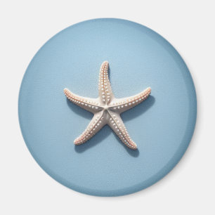 Íman Estrela-do-mar Exótica com Fundo Azul