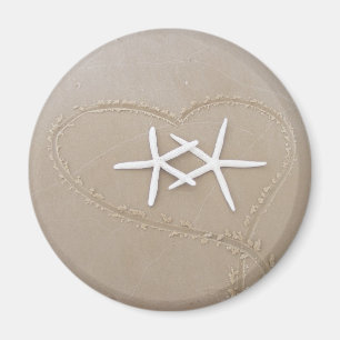 Íman Estrela do mar no ímã do coração