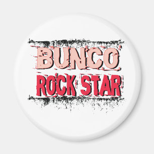 Íman estrela do rock do bunco no rosa