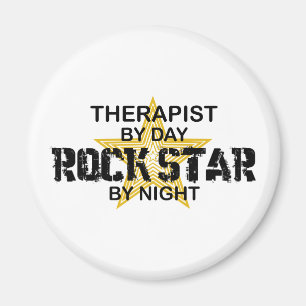 Íman Estrela do rock do terapeuta em a noite