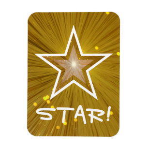 Íman Estrela Dourada! ímã flexível
