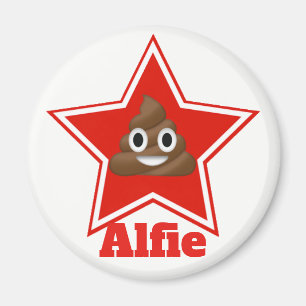 Íman Estrela Emoji Poo Personnalised
