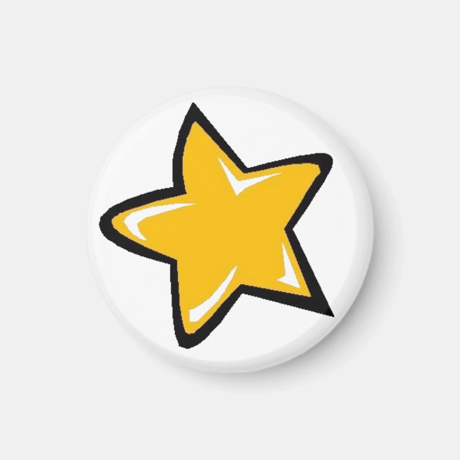 Íman Estrela Laranja (Frente)