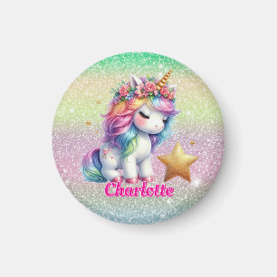 Íman Estrela mágica de unicórnio brilhante