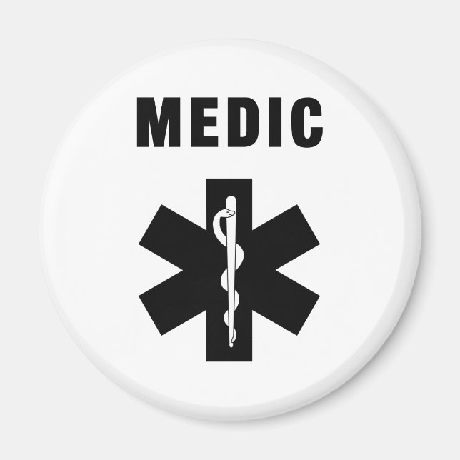 Íman Estrela Médica da Vida (Frente)