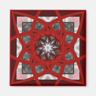 Íman Estrela Negra Vermelha 2