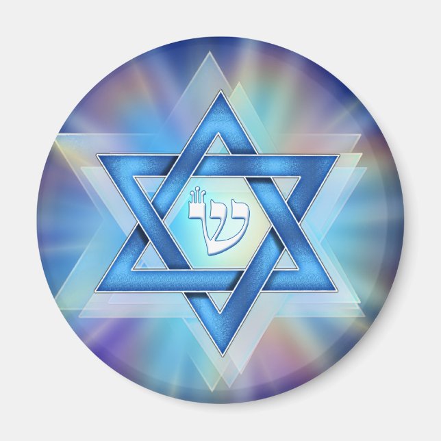 Íman Estrela Radiante de David (Frente)