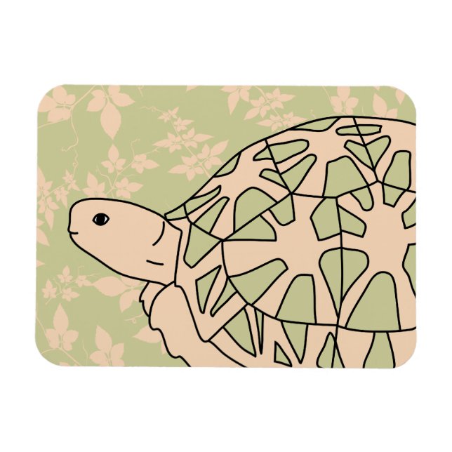 Íman Estrela Tortoise Magnet (verde-folhagem) (Horizontal)