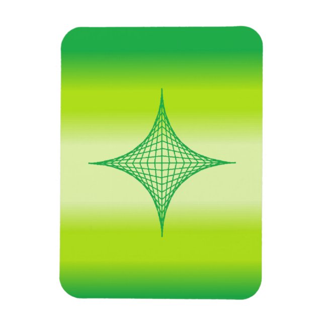 Íman Estrela Verde (Vertical)