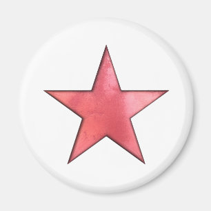 Íman estrela vermelha