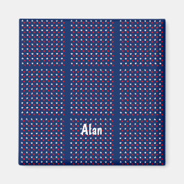 Íman Estrela Vermelha branca/ímã azul