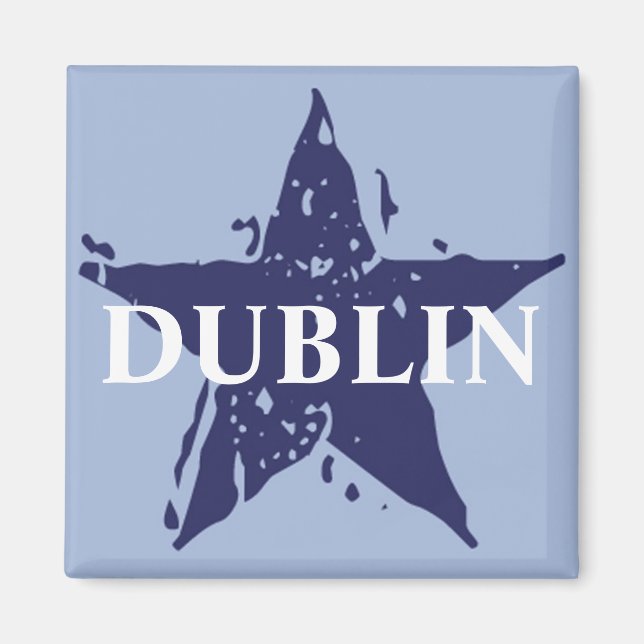 Íman estrelado DUBLIN (Frente)