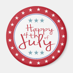 Íman Estrelas brancas e azuis vermelhas e ímã de faixas