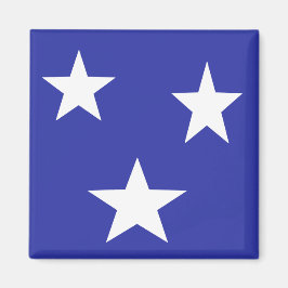 Íman Estrelas brancas em azul