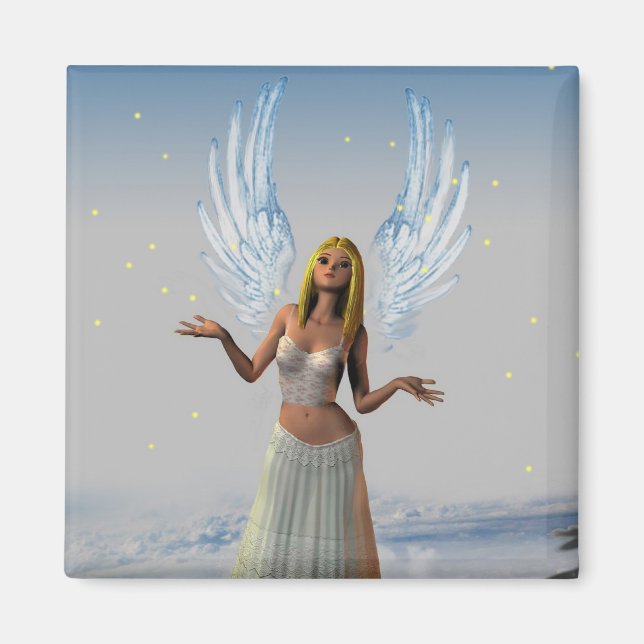 Íman Estrelas caindo em um anjo (Magnet) (Frente)