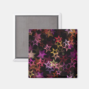 Íman Estrelas Coloridas Dançam Whimsicamente