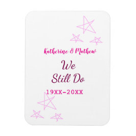 Íman Estrelas cor-de-rosa Aniversário da renovação do V