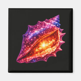 Íman estrelas de concha da galáxia cósmica design náuti
