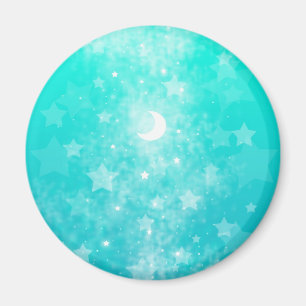 Íman Estrelas de Papel e Fantasia Lunar Arte Celestial
