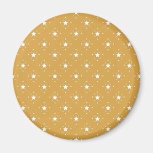 Íman Estrelas Decorativas em Fundo Dourado