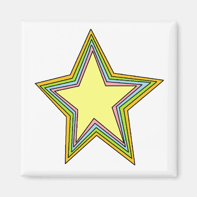 Íman Estrelas do Arco-íris (Frente)