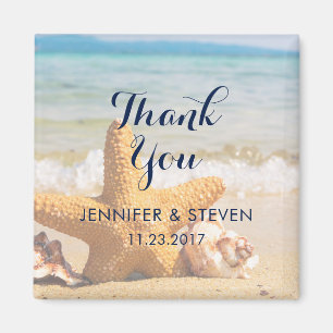 Íman Estrelas-do-mar e Conchas na PraiaObrigado