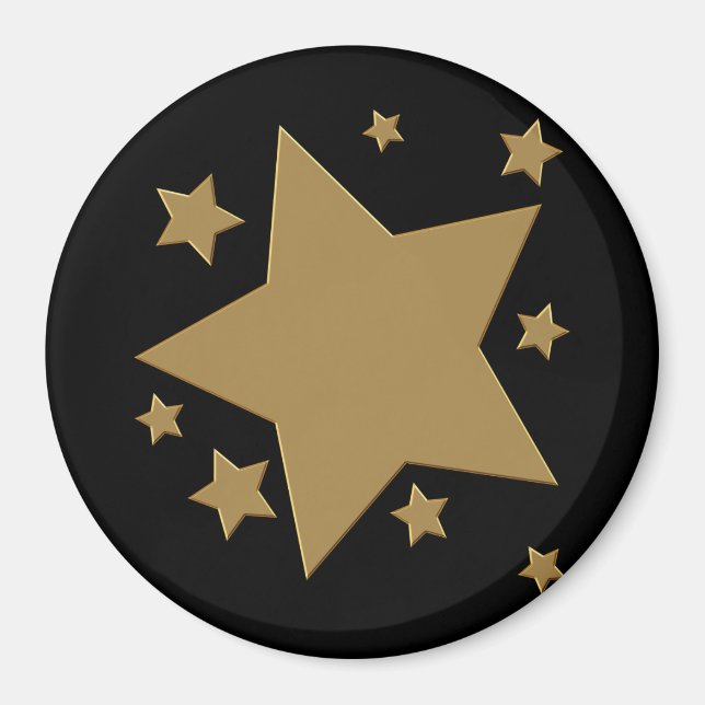 Íman Estrelas Douradas (Frente)