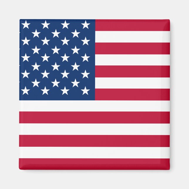 Íman Estrelas e faixas de bandeira americanas (Frente)