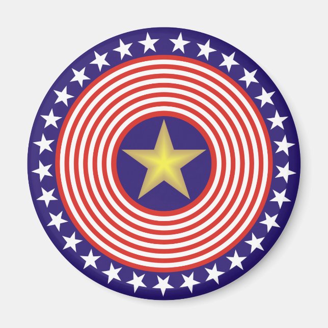 Íman Estrelas e Listras (Frente)