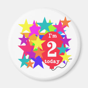 Íman Estrelas e T-shirts e segundos aniversários de bal