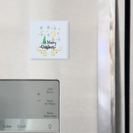 Íman Estrelas, lua, flocos de neve e Feliz Natal, ZSSG