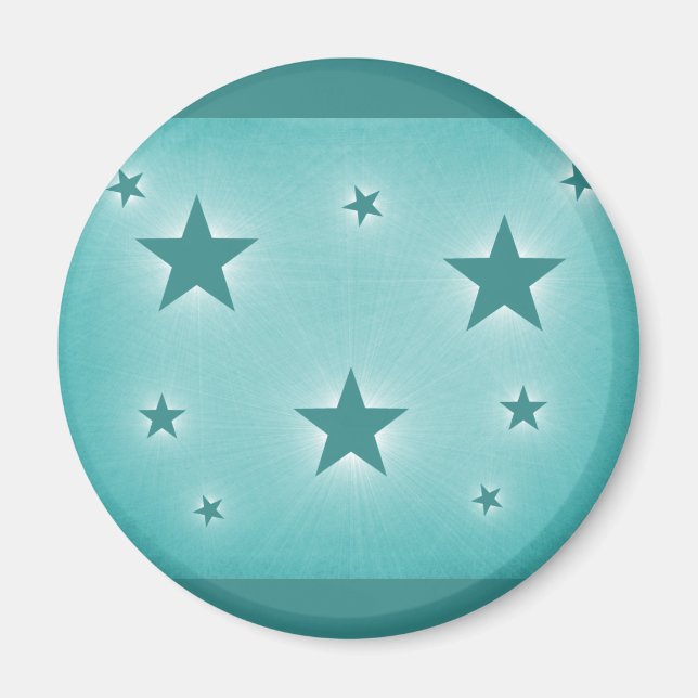 Íman Estrelas no Magneta do Céu Noturno, Teal (Frente)
