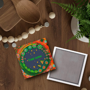 Íman Estrelas Personalizadas Coloridas Inspiridade do C