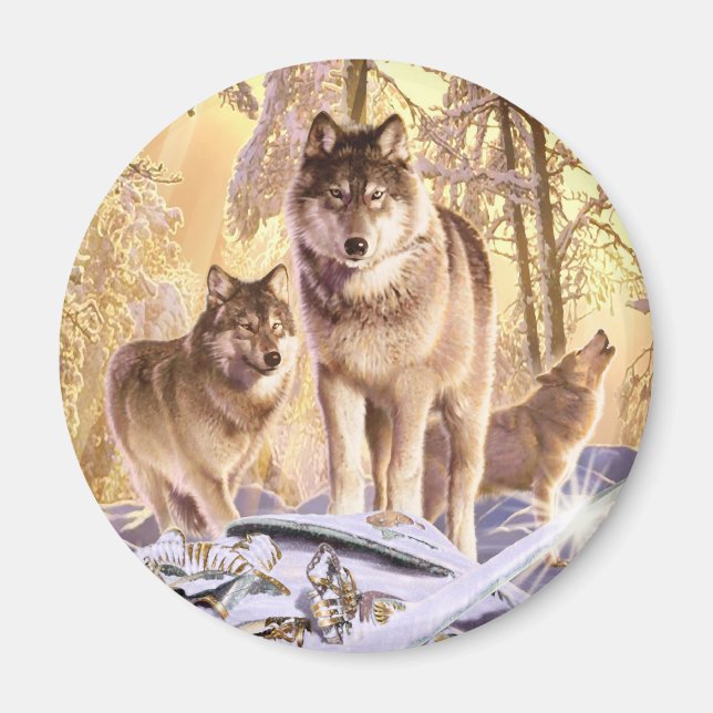 Íman "Estrelas sob neve" (Frente)